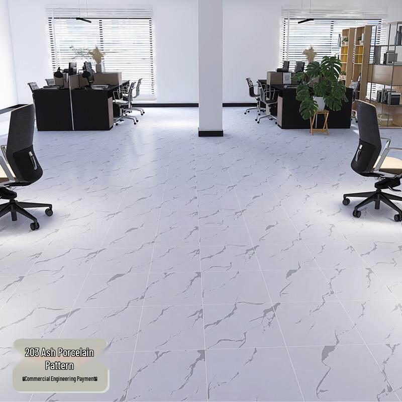 Rongyu 1.2mm Grey Porcelain Pattern Self-Adhesive Vinyl Flooring