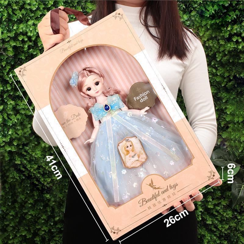 Princess Doll Gift Box Set: Dress-Up Barbie Doll Toys for Girls