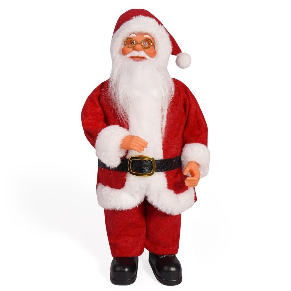 

Realistic 12 Inch Santa Claus Doll Creative Cartoon Christmas Tree Decorations Children Xmas Gifts Resin Desktop Ornaments
