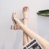 Pick Up Girl 737-1 High-heeled Sandals Women's Summer 2025 New Fashion Temperament Shoes with Skirts