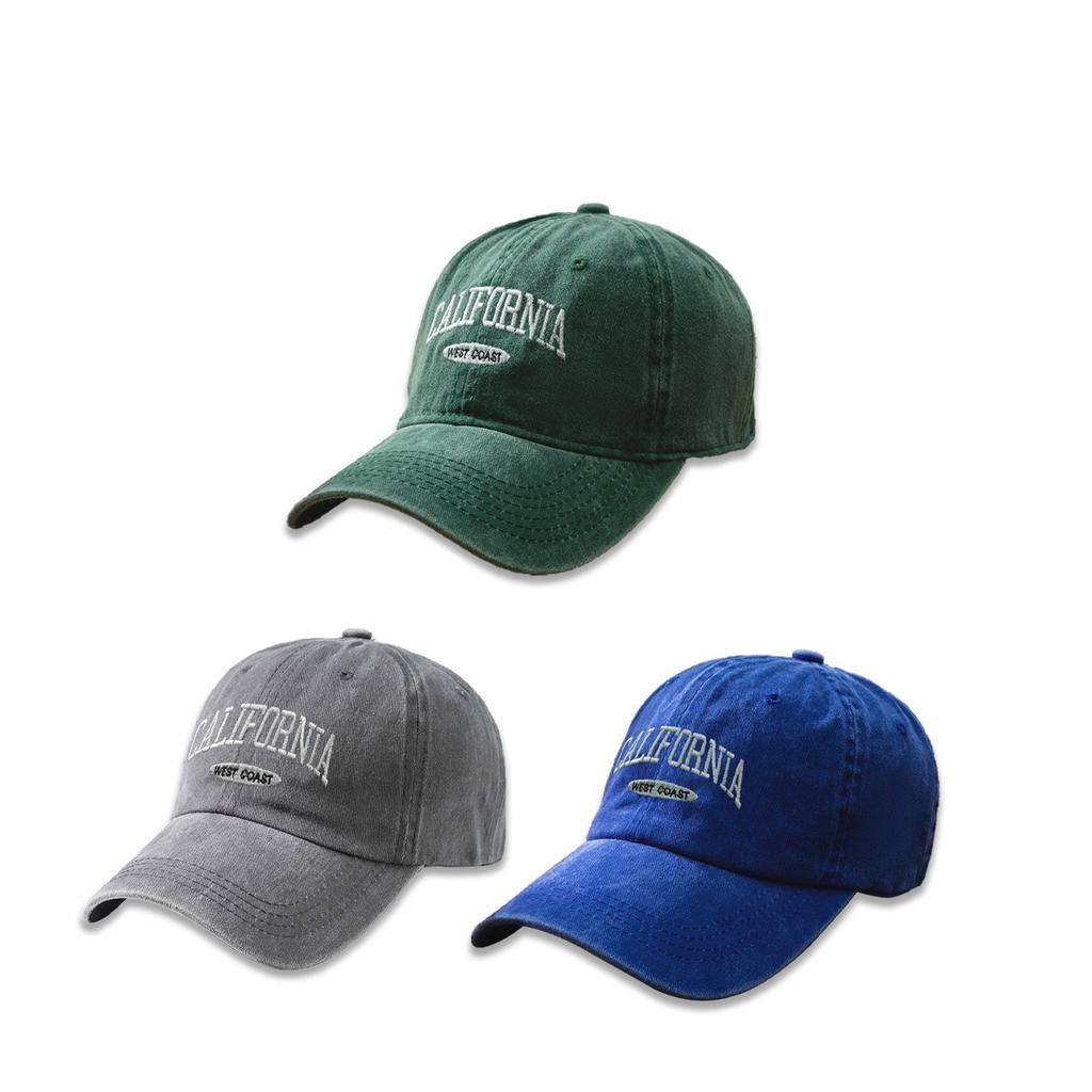 Hat Japanese Trend Wide Brim Versatile Washed Baseball Cap Men's Korean Version Embroidered Letter Cap Women