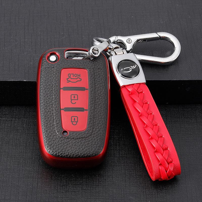 Hyundai Key Case for Santa Fe, Ix35, Festa, Ix25, Elantra, Mistra - Car Buckle Bag Shell.
