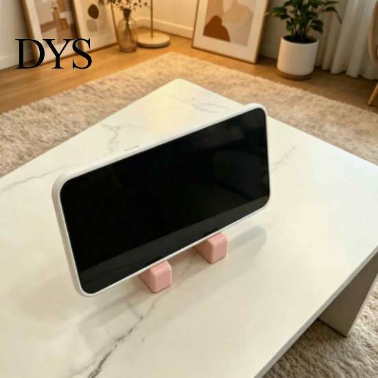 Cute Heart Phone Mount Minimalist Shaped Tablet Stand, 3D Printed Desktop Holder, DIY Girly Room Decor Accessories Blank Decorative Ornament, Romantic