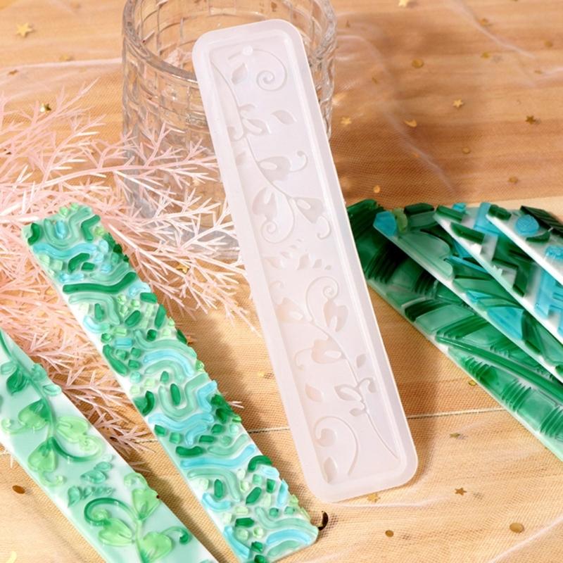 Rectangle Silicone Bookmark Mold DIY Bookmark Mould Making Epoxy Resin Jewelry DIY Craft Silicone Mold 150x35mm