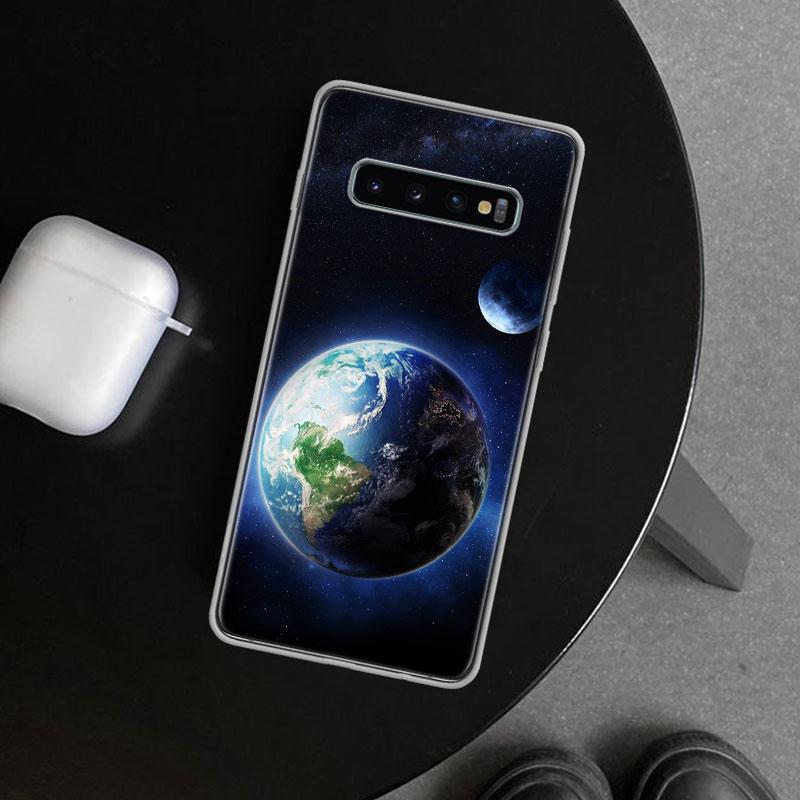 Earth Stars Space Phone Case Cover for Samsung Galaxy S26 S25 Edge S24 S23 Ultra S22 Plus S21 FE S20 + Art Customized Fundas Gal