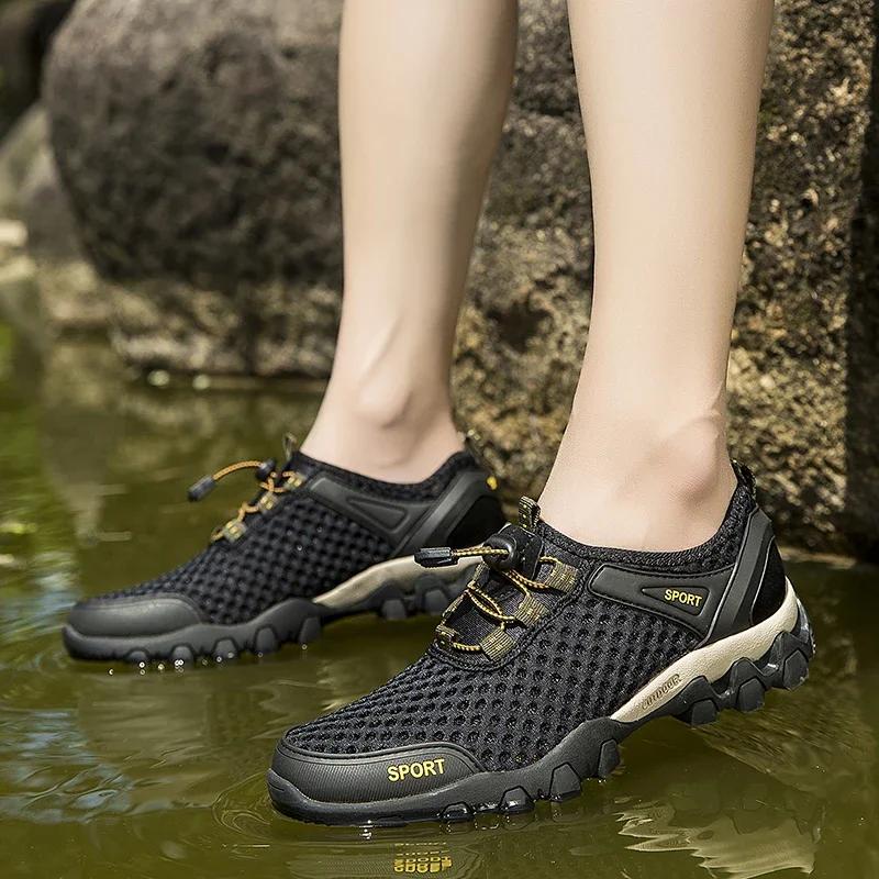 2026 New Summer River Upstream Shoes for Men, Barefoot Beach Ultralight Water Sports, Quick-Drying Outdoor Walking Wading Shoes