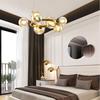 Nordic Modern Minimalist Magic Bean Art Glass Chandelier for Restaurant, Bedroom, or Showroom
