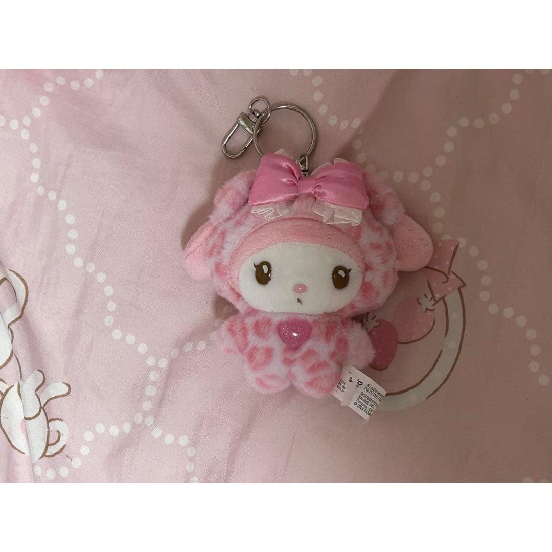 My Melody My Melody Mascot Leopard Print Bear Keychain
