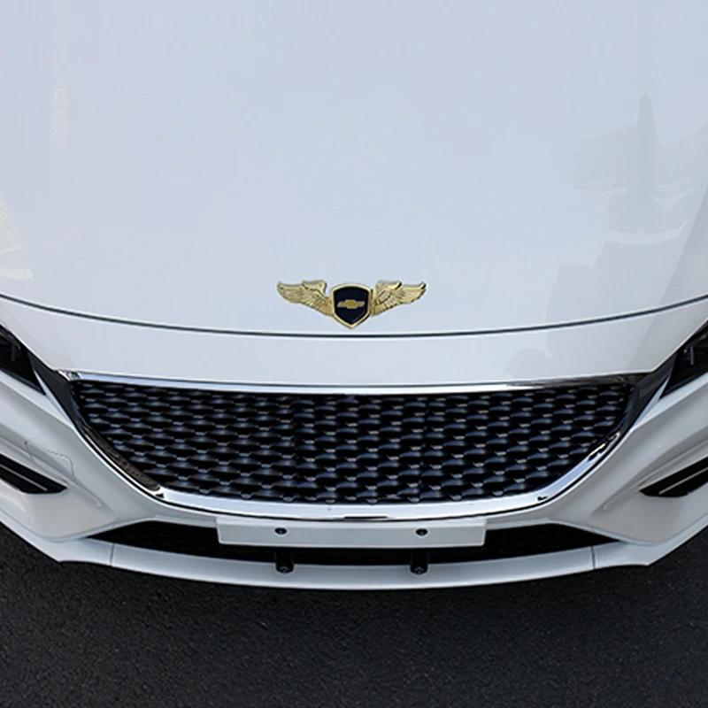 AABHE1 Per Emblema Logo Chevrolet Aveo Cruze Malibu Trax Lacetti Niva Captiva Camaro Metallo Auto Cofano Emblema Adesivo Auto Accessori Anteriori