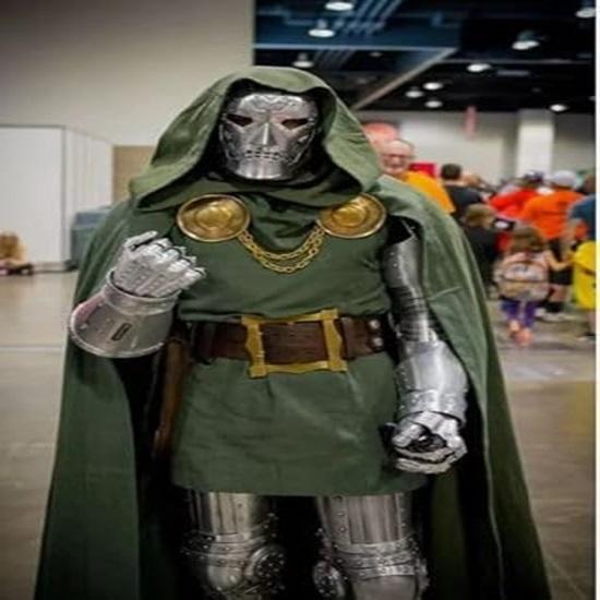 

Полный доспех Доктора Дума для LARP-игр, носимый злодей, современный костюм для Хэллоуина, ролевой костюм воина