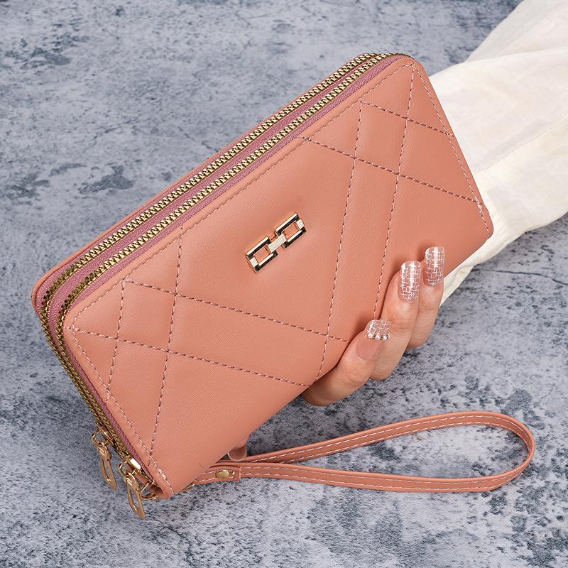 ladies purse clutch bag fashion fresh large-capacity female purse explosions cross-border mobile phone coin purse rhombus.