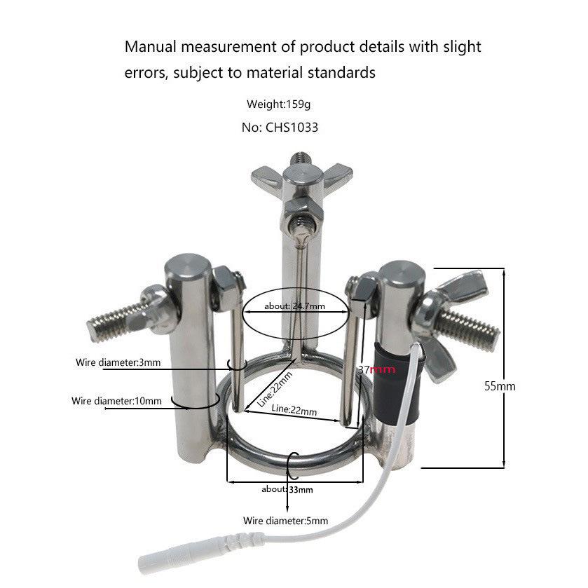 Chaqiu Stainless Steel Urethral Dilator for Men: Adult Training Prop with Three Pillars