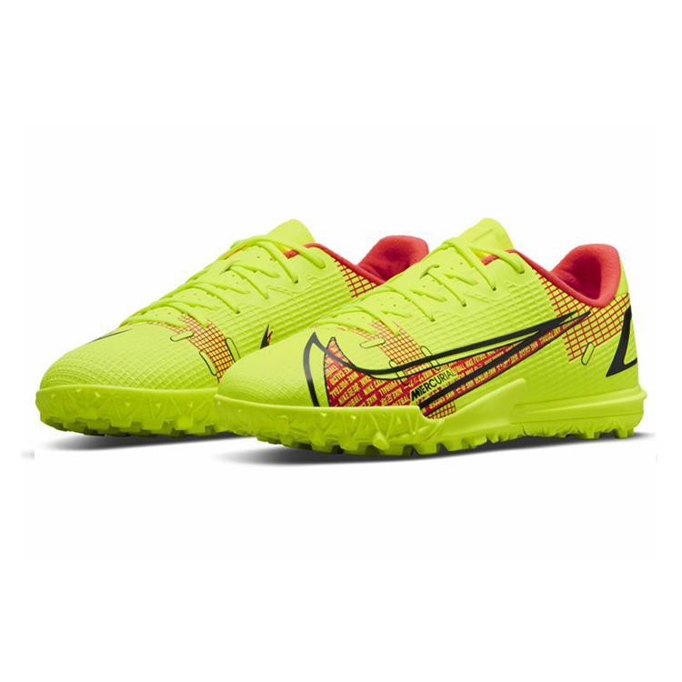 Nike Mercurial Vapor 14 Assassin Academy TF Low top Soccer Shoes Neon Yellow Kids' CV0822-760