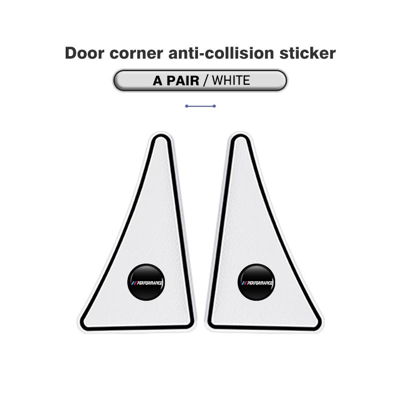 2Pcs Car Door Corner Cover Anti-collision Protection Sticker For BMW Performance X1 X3 X5 E39 E46 E90 F20 E60 F30 M3 M5