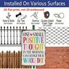 Decorazione da Parete in Metallo di Alluminio Piatto 2D 1 Pezzo, Un Piccolo Pensiero Positivo al Mattino Può Cambiare la Tua Giornata Intera Segno Decorativo Arte da Parete