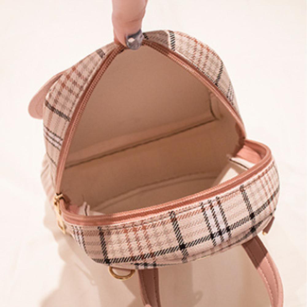 Mini batoh Crossbody taška pro ženy - dospívající dívky Kostkovaná kabelka přes rameno Módní dámský batoh Colorblock