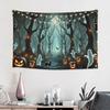 Halloween Trick Or Treat Print Tapestry Wall Hanging Blanket Tapestry Home Decor Items Wall Decorations