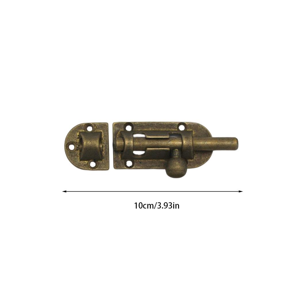 Brass Door Latch Vintage Solid Color Replacement Stylish Window Cabinet Wardrobe Drawer Bolts Lock Hardware Bronze
