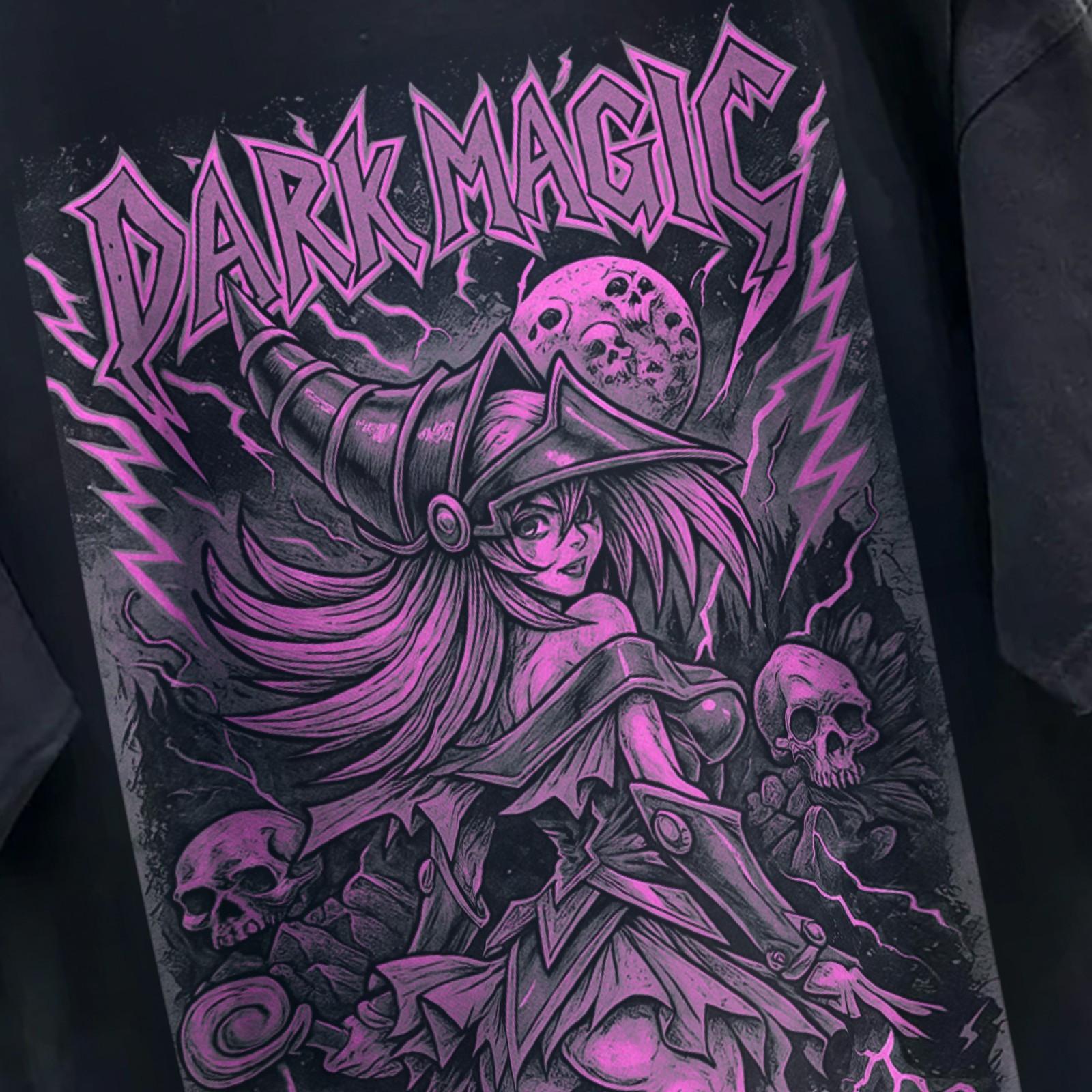 Yu-Gi-OH T-Shirt Mens Womens Tees Top Dark Magician Sorcerer Tee 3XL