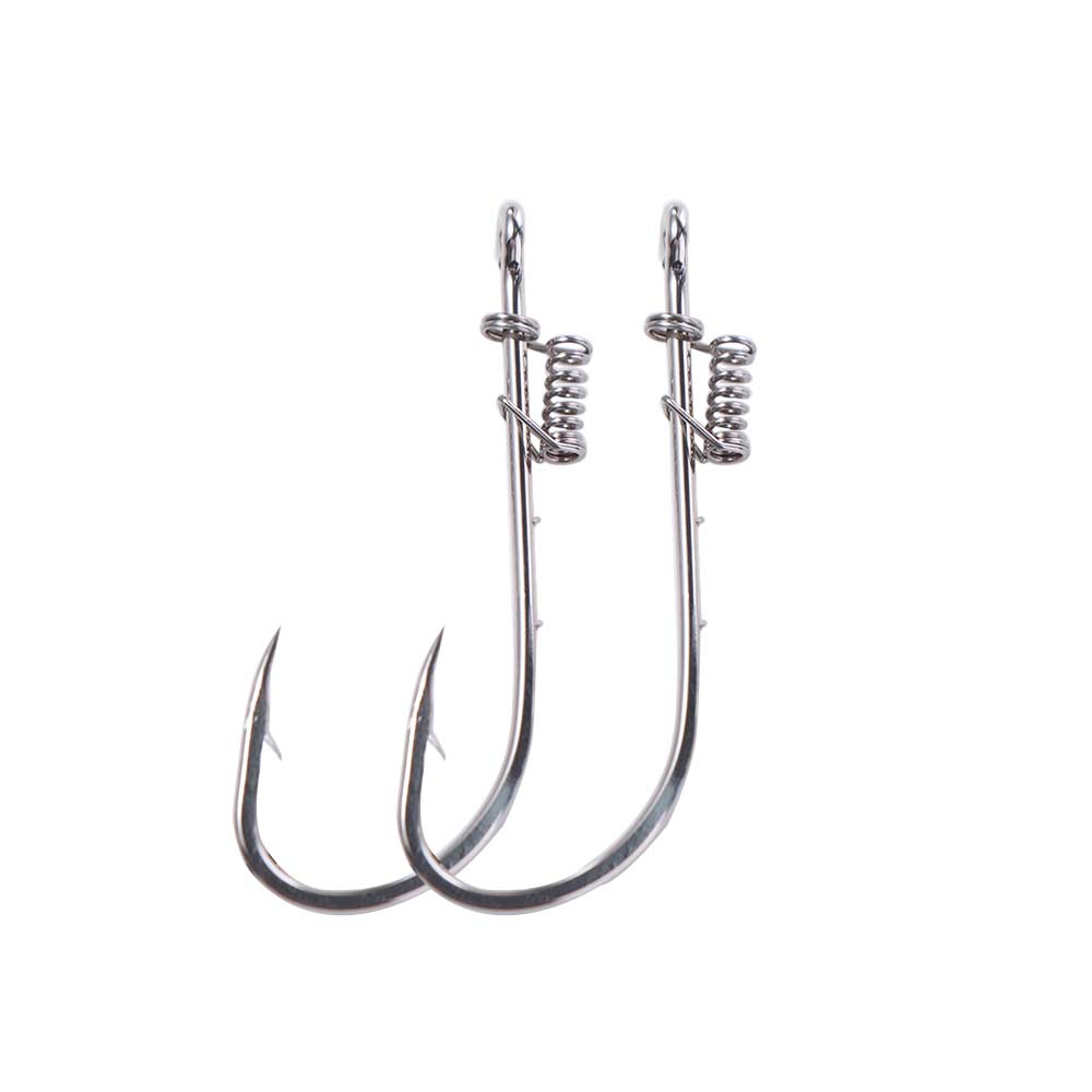 Hanging Spring Live Shrimp Fishing Hooks Carbon Steel Barbed Fishhook  Catfish Bass