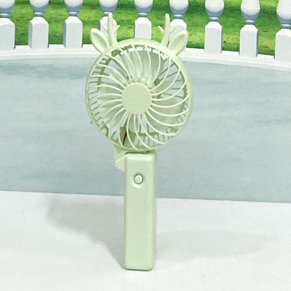Portable Cartoon USB Charging Silent Folding Fan for Kids 105x40x230mm