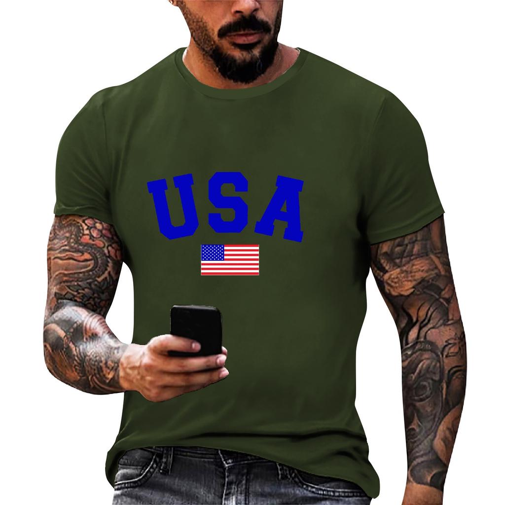 Męski T-shirt z krótkim rękawem z nadrukiem na Dzień Niepodległości