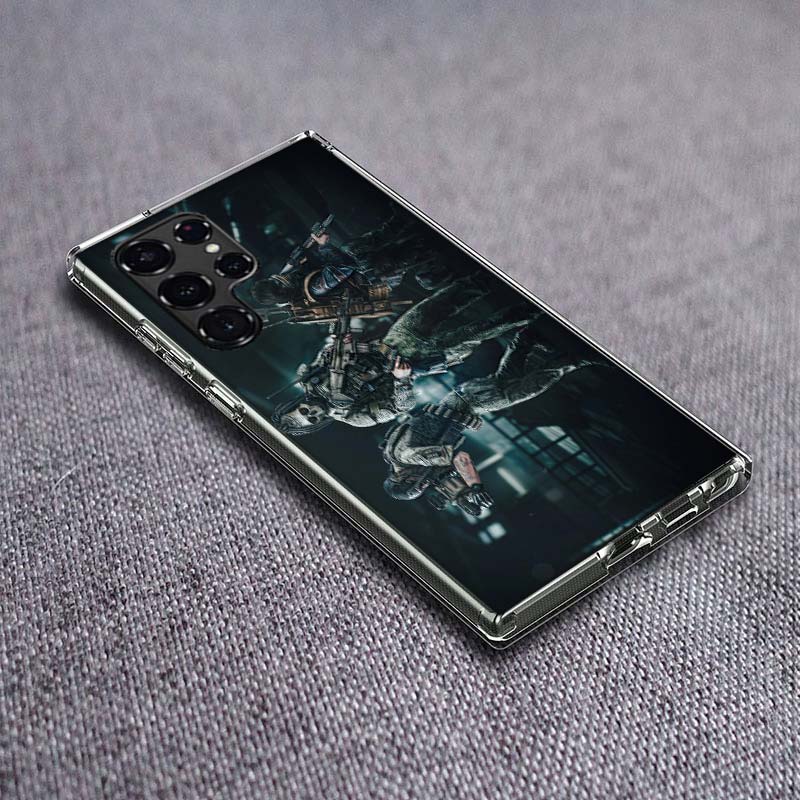 

Escape From Tarkov Phone Case For Samsung Galaxy S24 S23 S21 S20 FE S22 S26 Ultra S25 Edge S10 Plus Cover Clear TPU Capa Shell C Samsung S20 Plus