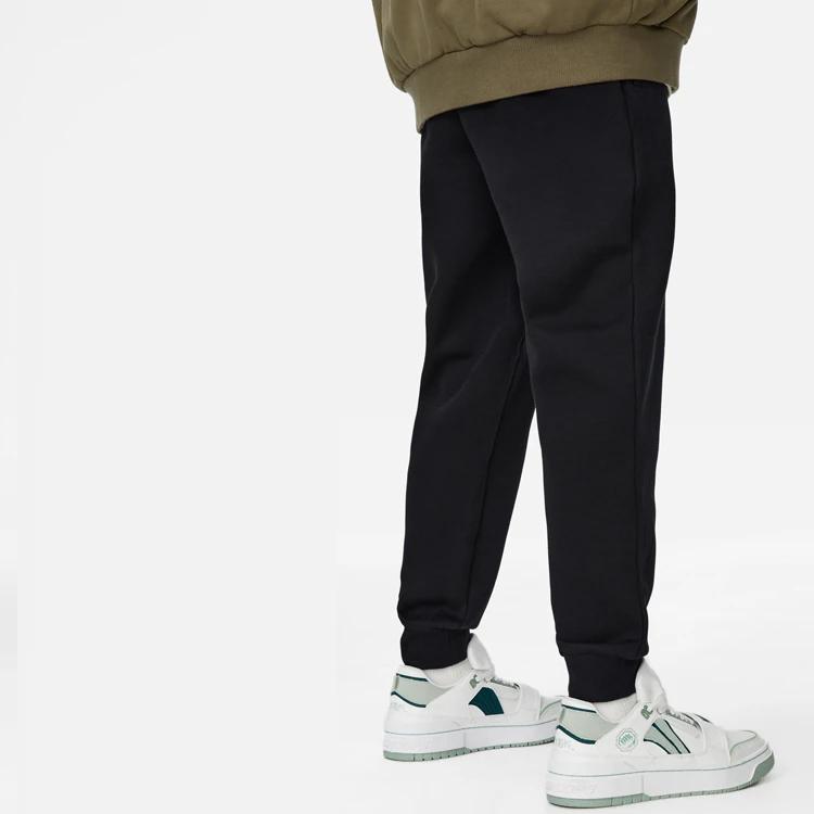 Li-Ning Badfive Basketball Series Brand Logo Patch Solid Color Jogger Pants Men Bottoms Black AKLSB95-3