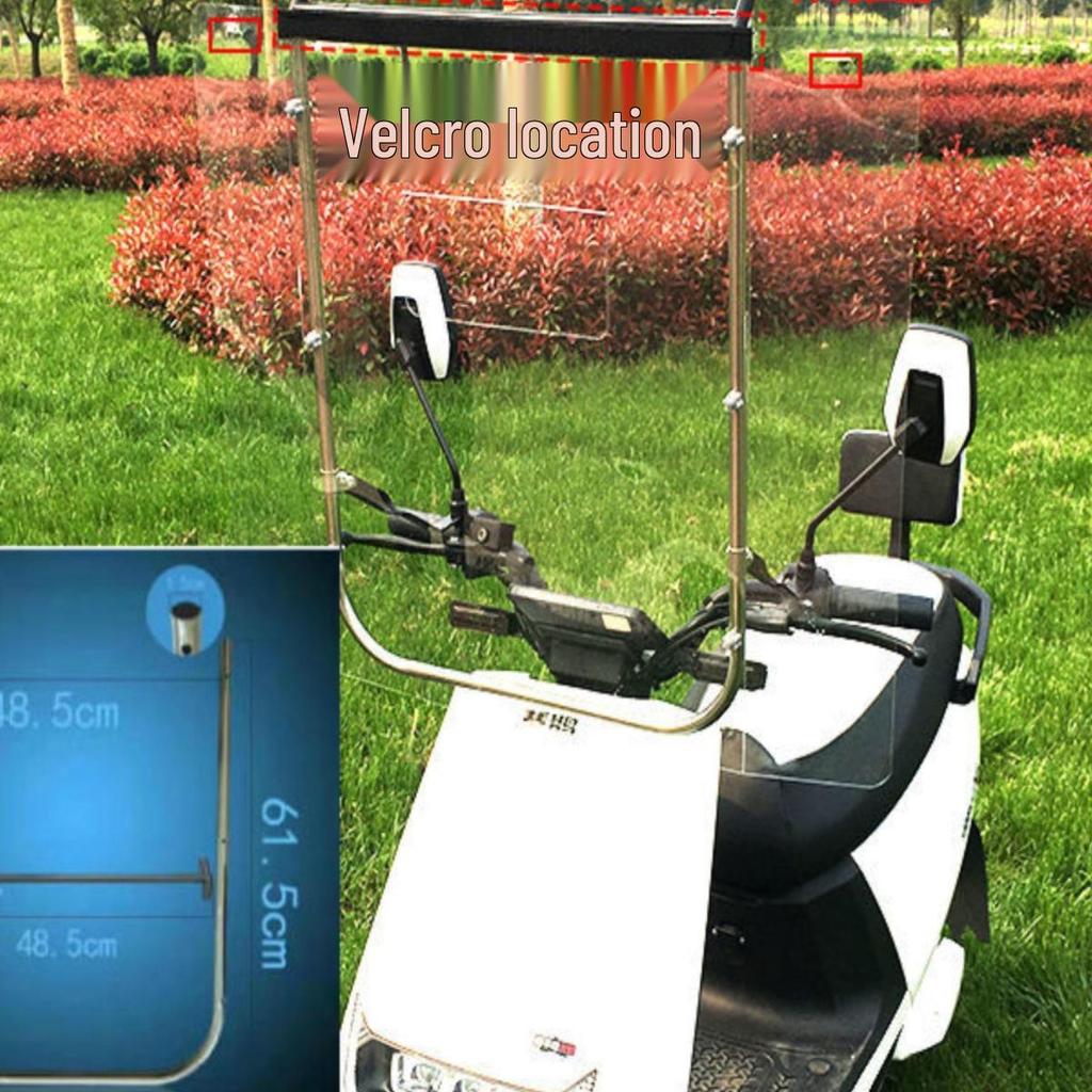 Sada stříšky a krytu proti dešti pro elektrokolo