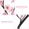 Artificial Cherry Blossom Tree Lights 36 Light Cherry Flower Tree Touch Switch 2 Light Modes Aesthet