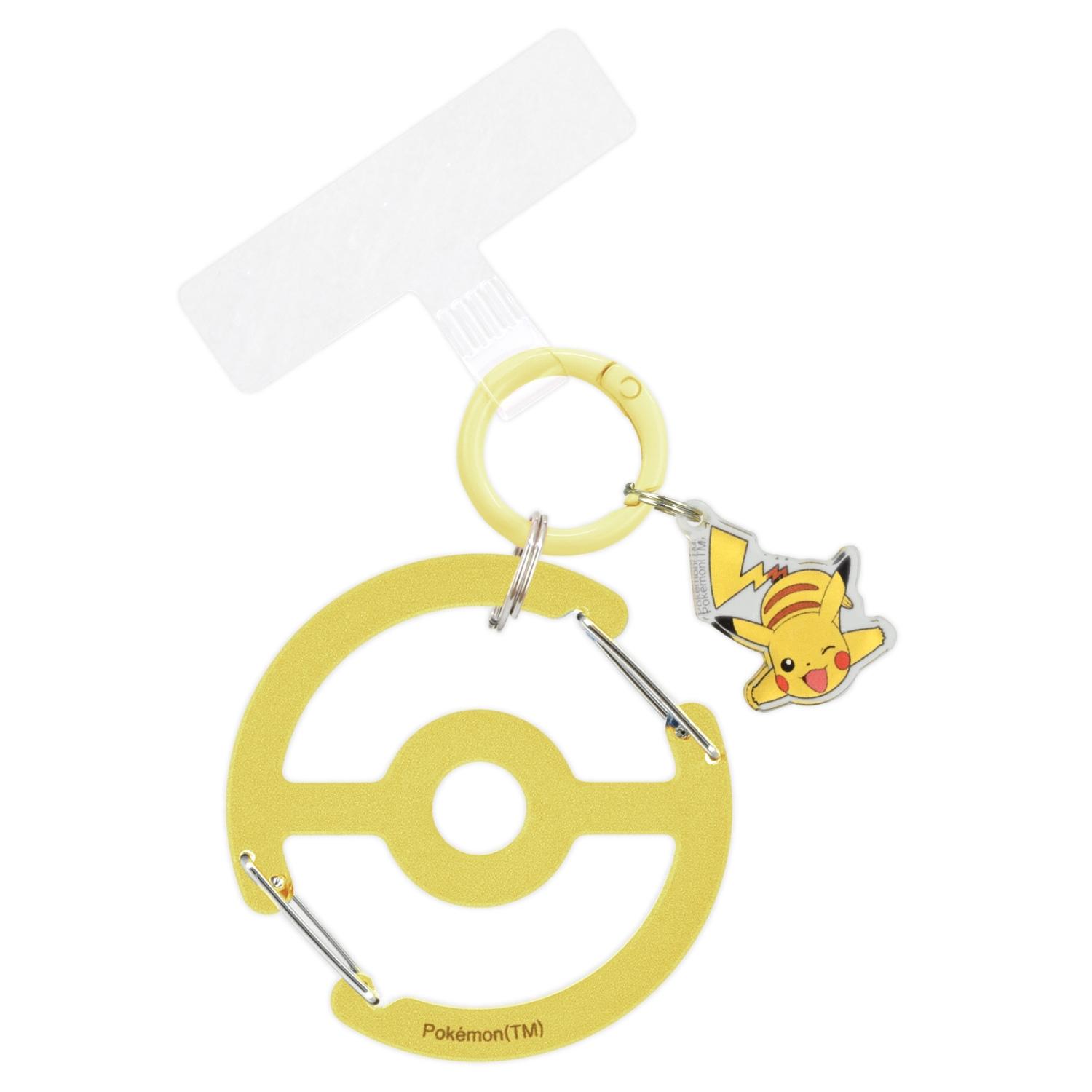 

Pokemon Pikachu Multi-Ring Plus with Clear Carabiner Japan NEW Pocket Monster