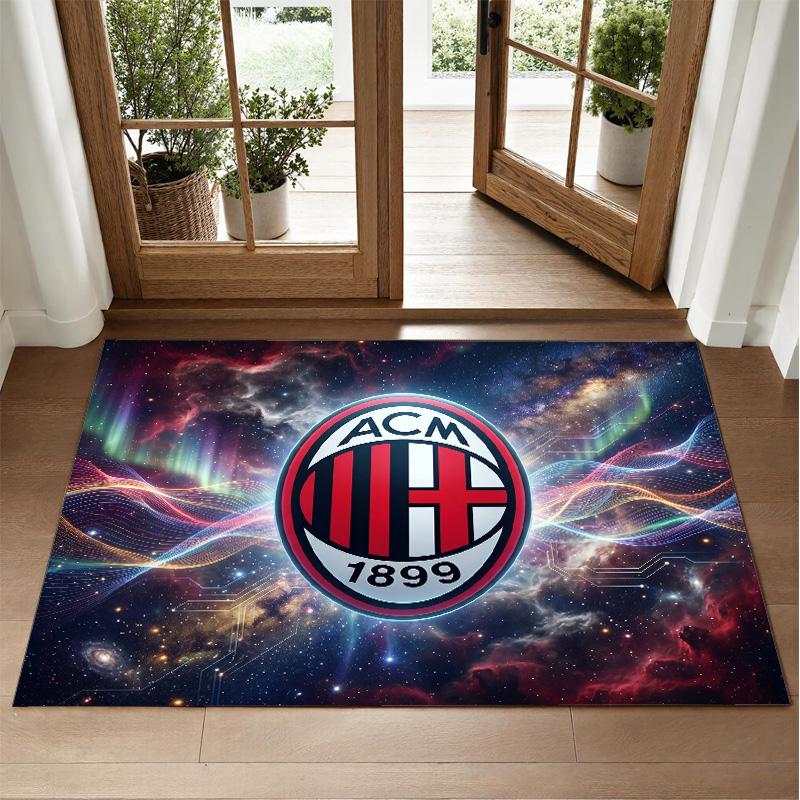 AC Milan Design Crystal Velvet Rug Soft Decorative Mat for Bedroom Entrance