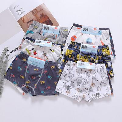 6pc Baby Boys Boxer Panties Cartoon Designs Underwears Children Cotton Short Kids Panties
