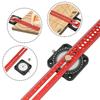WON Woodworking Compass Ruler 12 Inches Aluminum Alloy Drawing Compass Parallel Vertical Crossing Ruler T-Type Drawing Ruler