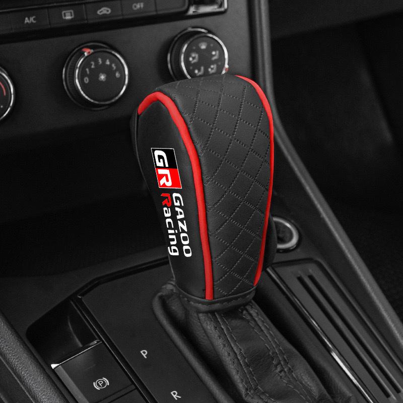 Bil Gearskifte Dæksel Manuelt Læder Automatgear Til Toyota GR Gazoo Racing Toyota Yaris Hilux Corolla Prius Tilbehør