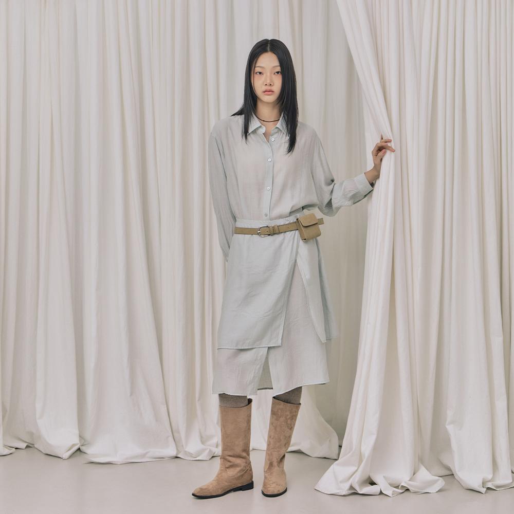 Rap Shirt Long Layered Dress Ar3Wo863