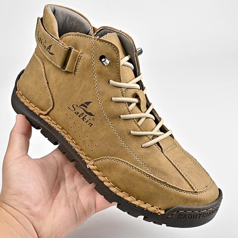 

Кожаная обувь, повседневные кроссовки, мужская обувь для вождения, удобная обувь из спилка, мужские лоферы, мокасины, обувь для инструментов 48