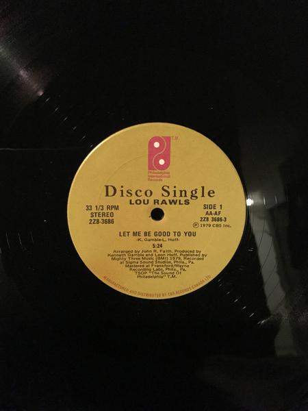 

12inch Record LOU RAWLS Let Me Be Good To You Lovers Hol 2Z83686 Philadelphia In 1979 Canada SoulFunk Used
