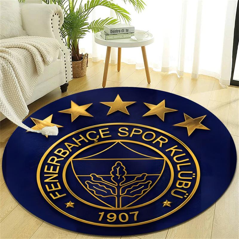 Personalized Fenerbahçe Spor Kulübü Round Chair Office Rug - Perfect for Mat, Office Chair & More - Ideal Gift for Birthdays and Holidays