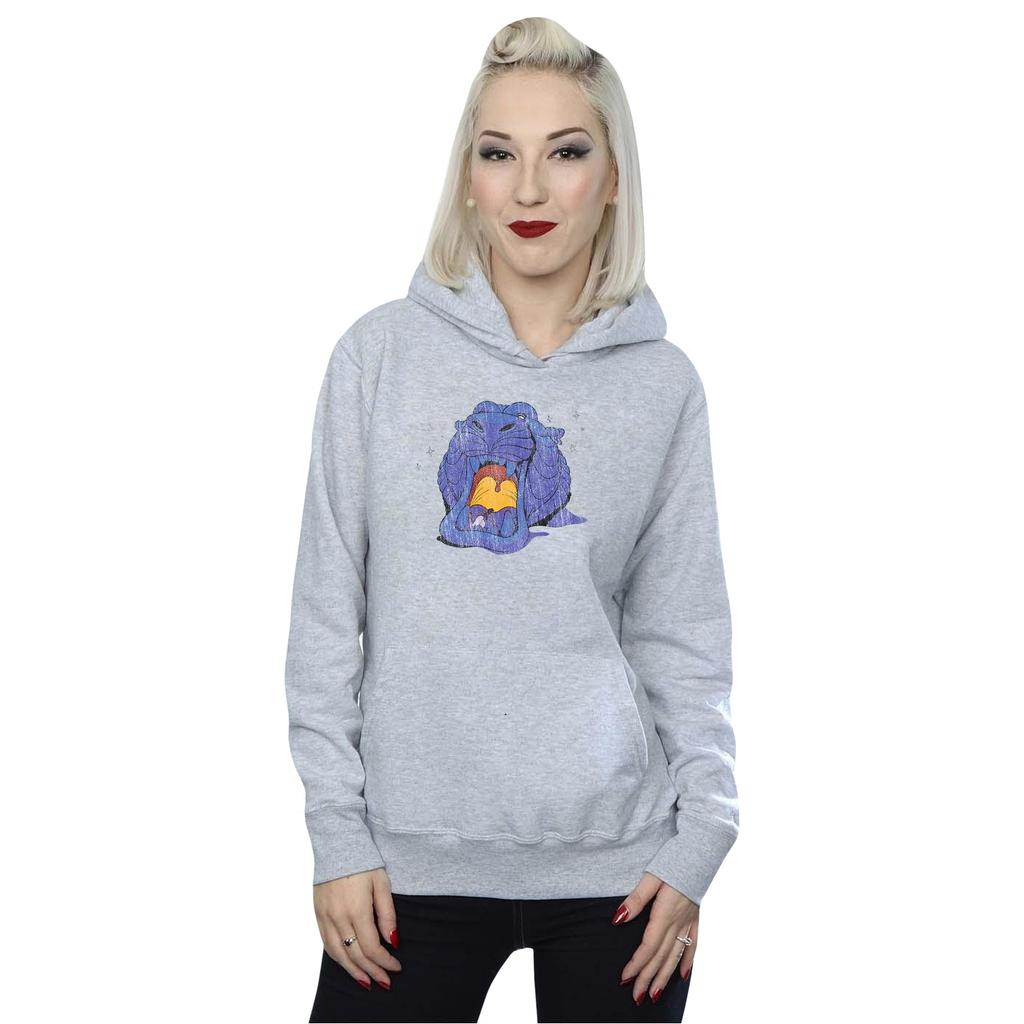 Disney Womens/Ladies Aladdin Cave Of Wonders Distressed Hoodie