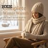 Stylish Daily Commuting Warm Set Winter Thermal Three-piece Set, Thickened Knit Hat Scarf And Gloves Unisex Outdoor Skiing Cycling Gear Kit,