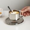 Rustproof Stainless Steel Coffee Cup Double Walled Latte Cappuccino Cup Double Walled Cup  Cafe