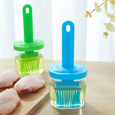 Oil Brush High Temperature Resistant Silicone Bottle Brush Portable Barbecue Oil Brush For Kitchen Baking Pancake Brush Oil Tool