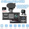 3kanálový automobilový DVR HD 1080P 3čočkový vnitřní palubní kamera Třícestná kamera DVR Záznamník Video Registrátor Autokamera