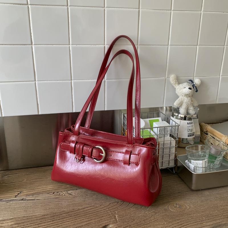 Large-capacity bag women's autumn and winter versatile 2025 new simple Korean version niche design single shoulder underarm bag method stick bag