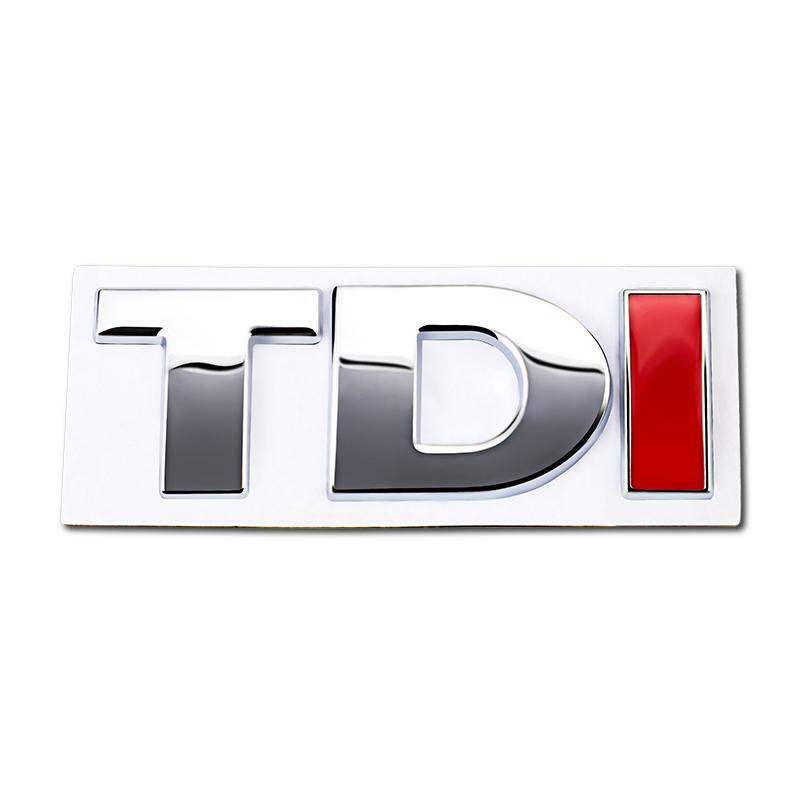 BRP1 For VOLKSWAGEN VW GTI 1Pcs 3D Metal Sticker TDI Logos Badge Car Body Trunk Decal For VW Polo T5 Golf Passat GTD GTI CC Magotan A Oq2