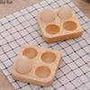 Solid Wood Egg Tray Egg Storage Box Display Rack Storage Tray Kitchen Organizer Dessert Plate Snack Bowl Dim Sum Dish Egg Rack