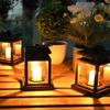 4/1Pcs Solar Kerze Laterne IP44 Drehbare Laterne Hängen Retro LED Kerze Licht Im Freien mit Clip Garten Wasserdicht Landschaft