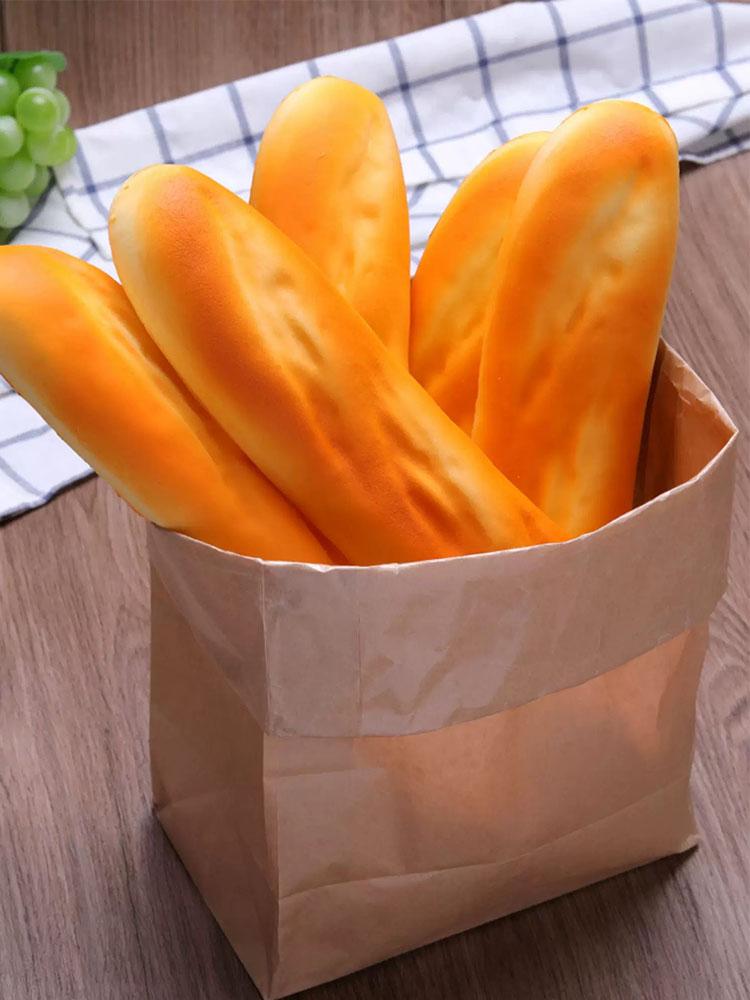 26cm Fake Baguette Simulation Bread Artificial Food Soft Lifelike Long Cake Store Food Model Home Decoration INS Photo Props
