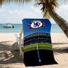 Beach Towel with Chelsea FC Logo Pattern - Soft,absorbent,machine Washable Lightweight&Modern,swimming,Travel Essentials